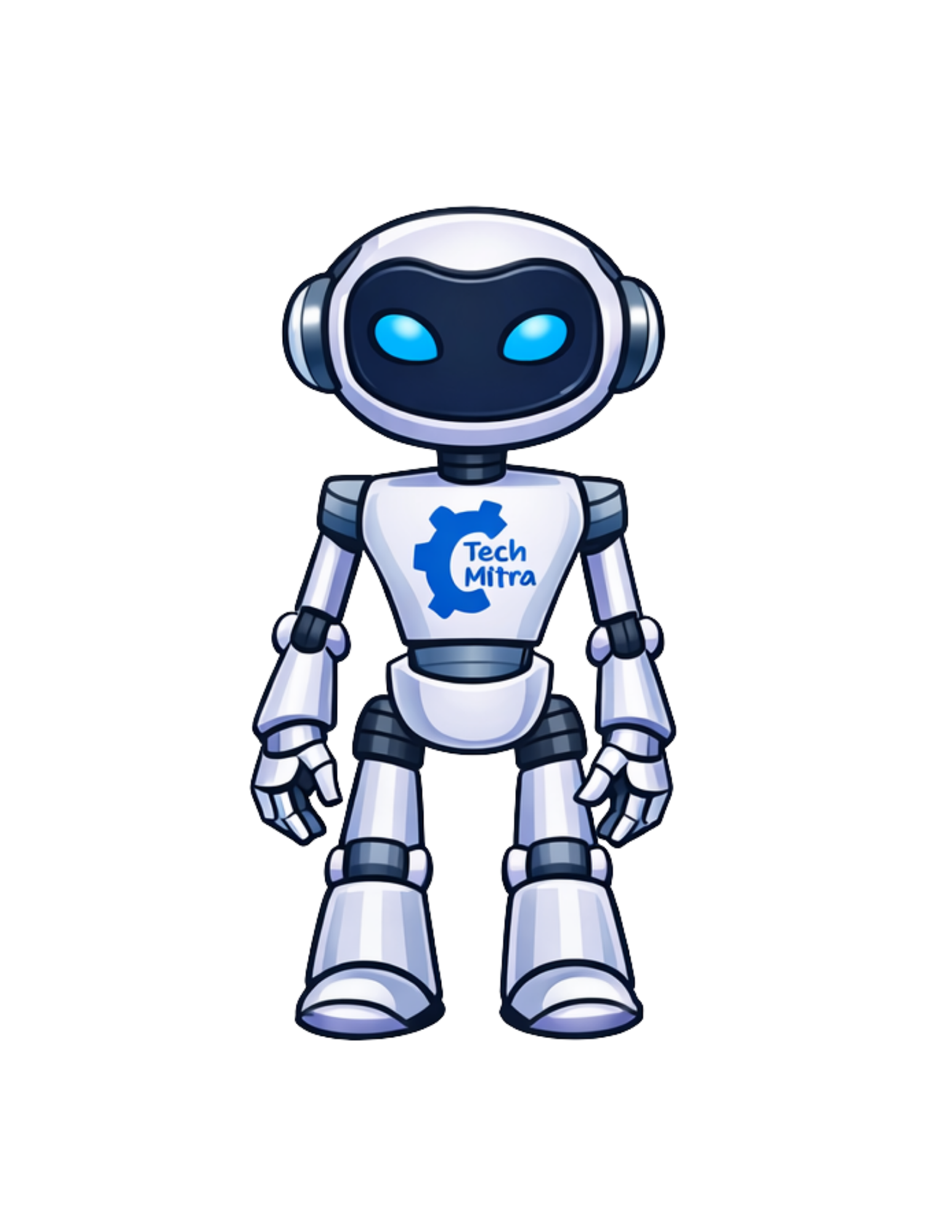 Byte, the TechMitra robot mascot